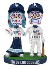 IN HAND NEW 2026 Dodgers Dia De Los Muertos Bobblehead 9/8/26 Sugar Skull Bobble