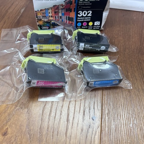 4pk Genuine Epson 302 Photo Black & Color Ink Cartridges XP6000 XP6100 Expired - Picture 5 of 6