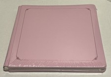 Creative Memories 12x12 Album Blush Pink Foil Trim Scrapbook w/White Pages NEW