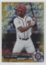 2017 Bowman Chrome Prospects Gold Shimmer Refractor 46/50 Yasel Antuna he0