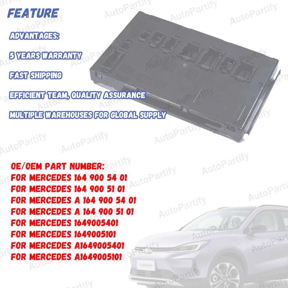 Unidade de módulo de controle de aquisição de sinal SAM fabricante de equipamento original 1649005401 para Mercedes Benz - Imagem 3 de 4