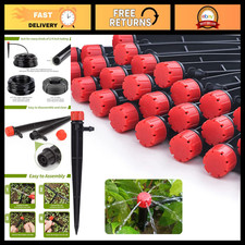 100 Pcs Adjustable 360 Drip Emitters for 1/4" Irrigation Tubing - Garden Wateri