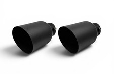 Endrohre Auspuffblenden Rohre Blenden 100mm für AUDI A3 A4 A5 A6 A7 A8 schwarz