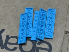 LEGO Parts - Medium Azure Plate 2 x 8 - No 3034 - QTY 5