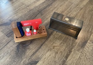 Vintage Red Zerostat 3 Kit w/ Discwasher Brush Case & Bottles Free Ship