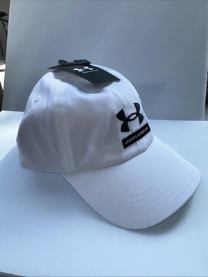 Under Armour Branded Cap Hat UA Free Fit Strap back White One Size Fits  Most NEW