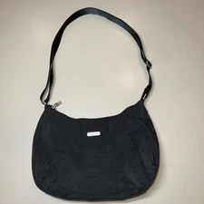 Baggallini Slim Crossbody Hobo | Dark Gray And Purple Purse Bag Handbag
