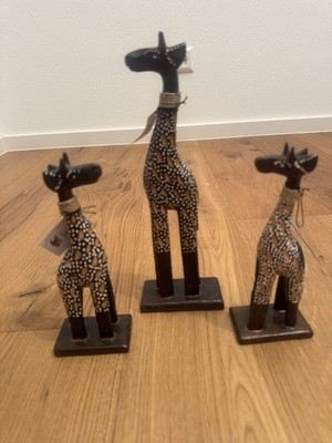 Giraffen Set aus Bali Weltladen, Handarbeit  NEU