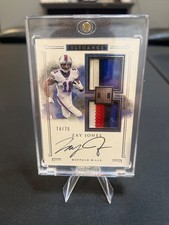 2017 Elegence Zay Jones RPA Rookie 4 Color Patch On Card Auto /75 Bills #111??. rookie card picture