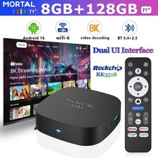 2026 Smart TV Box T1+ RK3518 Android 16 WiFi6 8K 8GB RAM 128GB BT5.4