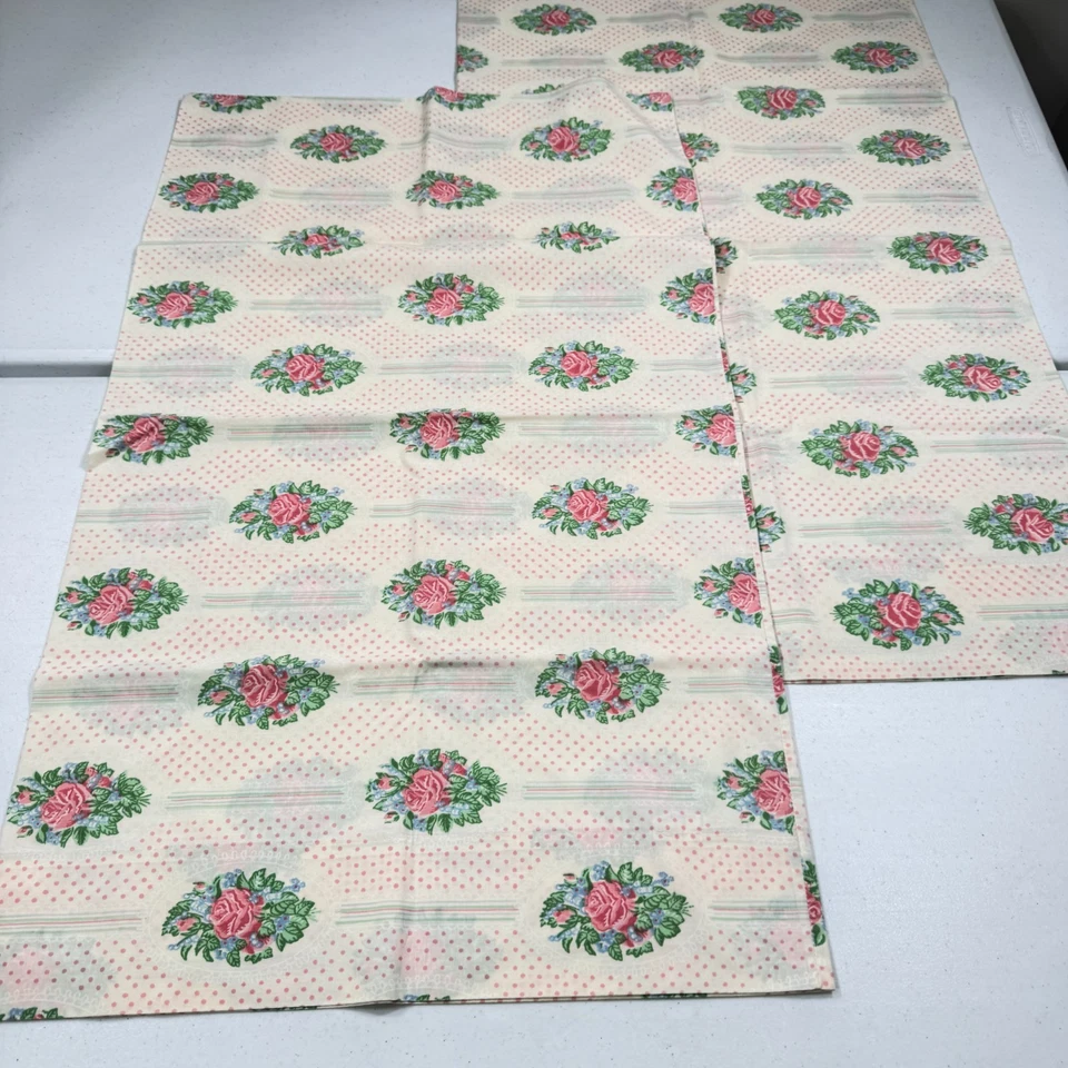 Funda Almohada Vintage Sears Par Estándar Rosa Rosas Mezcla Floral Y2k Años 90 Años 80 Foto 2 de 4