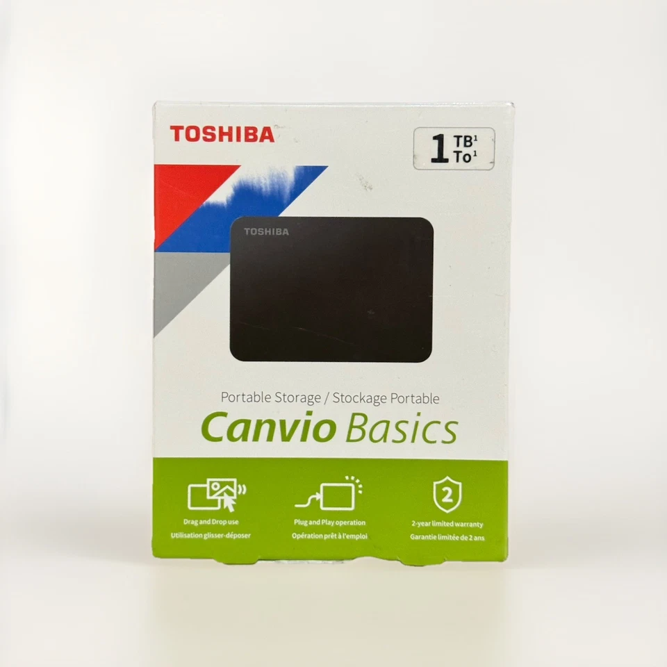 Toshiba Canvio Basics 1TB Portable External Drive - Image 2 of 4