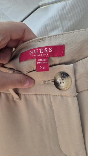 Women CUES Trousers Beige Polyester 34 / XS / 42