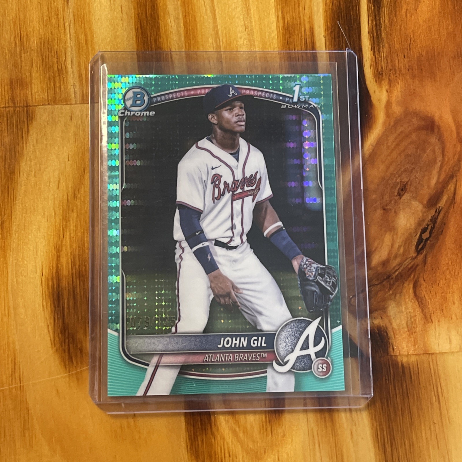2025 Bowman Chrome John Gil /125 Aqua Pulsar Refractor #BCP-172