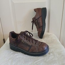 Y2K VTG Skechers Tredds Jammers Chunky Brown Leather Oxford Shoes Side Zipper 9