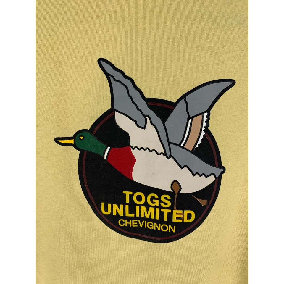 Camiseta Chevignon Togs Unlimited Duck Manga Larga Para Hombre Mediana Grande Chino Nueva Foto 3 de 4
