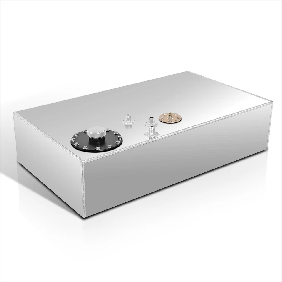 Tanque de pila de combustible/gas metálico de aluminio ligero de 17 galones + tapa del transmisor de nivel Foto 2 de 4