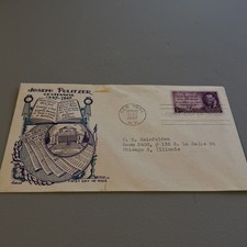 1947 Joseph Pulitzer Sc 946-38 Dorothy Knapp / Fleetwood cachet (D