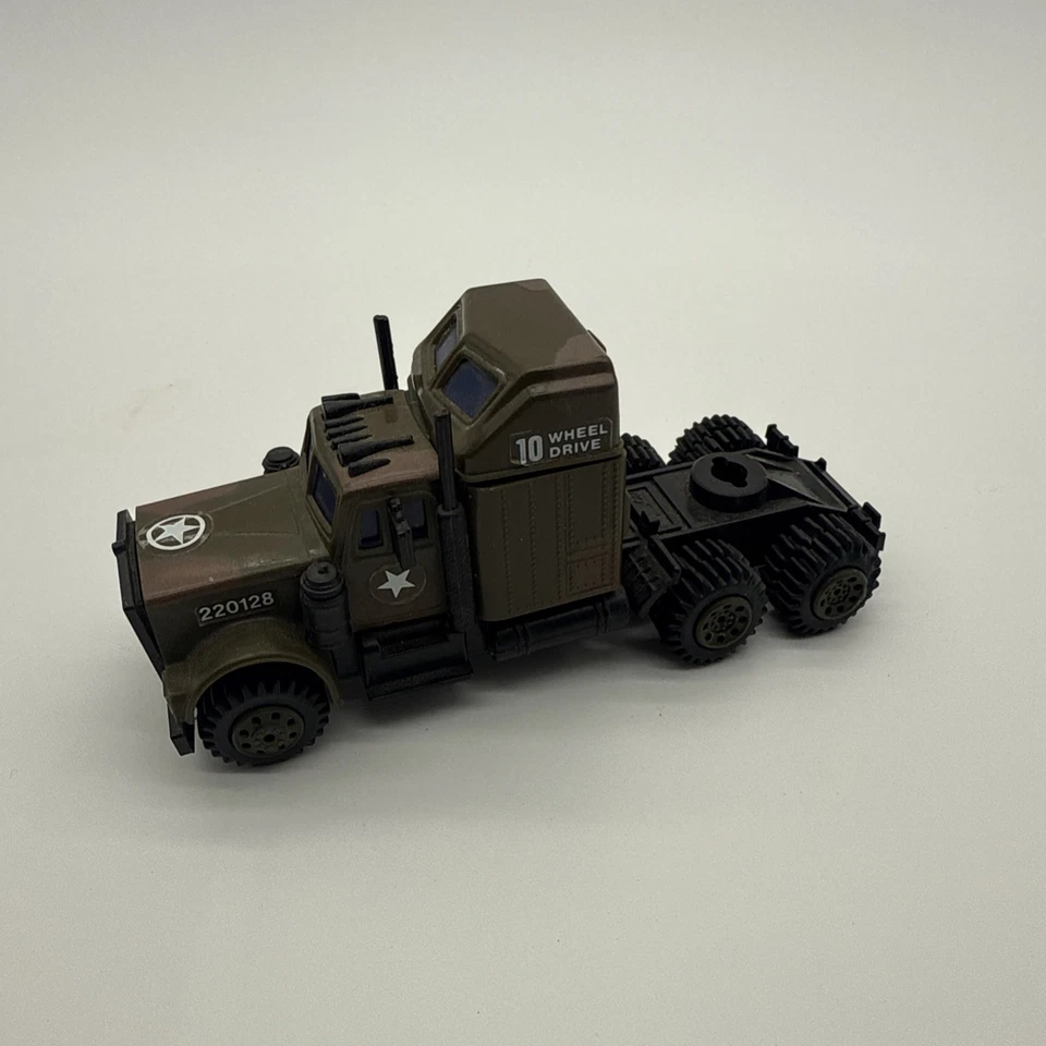 Semirremolque militar Soma 1982 vintage funcionando 10 ruedas motrices, sin remolque Foto 2 de 3