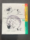 West Germany 2003 Youth Father Son Vertical Pair From Block Need Stamped