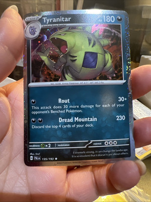 Pokemon Paldea Evolved Tyranitar 135/193 Cosmos Holo Exclusive | eBay