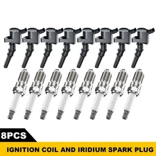 8x Motorcraft Ignition coil DG508 & Spark Plugs SP479 For Ford F150 4.6 5.4L