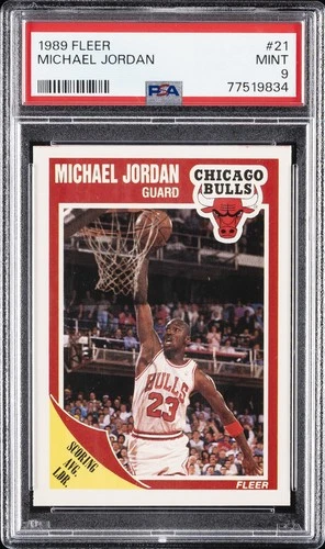 1989 FLEER #21 MICHAEL JORDAN PSA 9