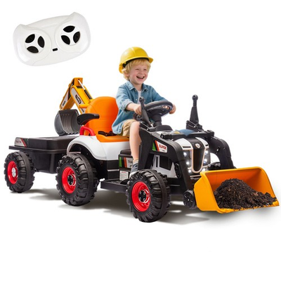 #ad 24V Kids Ride On Tractor Electric Car w RemoteLED Tail light3 Speed ToyOrange $287.99