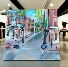 Very Wary City Scapes Painting Art  by Will Wong Yee - Columbus Ohio