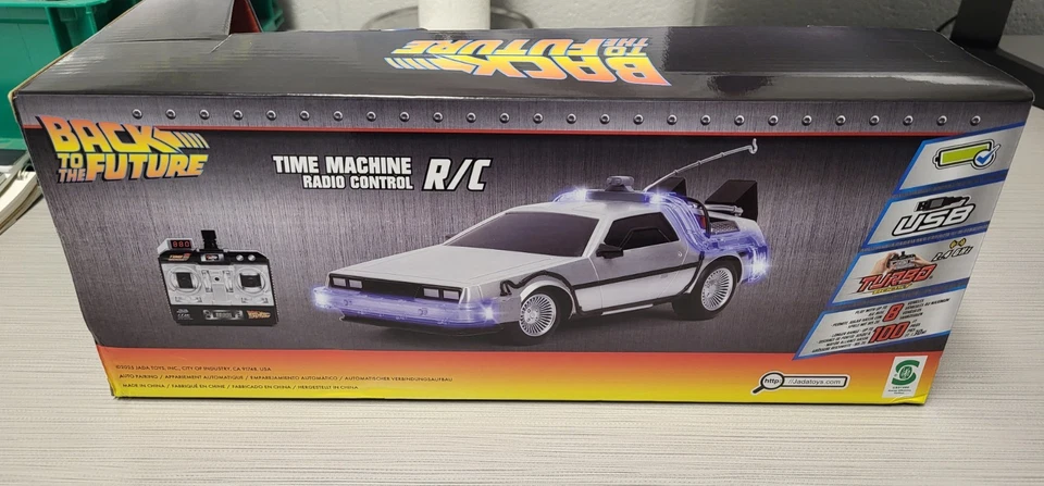 Jada Back To The Future Delorean Time Machine RC Radio Control 1:16 Scale New - Image 2 of 4