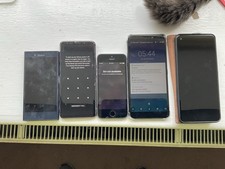 Job Lot of 5 Untested Mobile Phones Includes Various Models 
