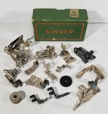 Singer sewing machine attachment accessories part 160359 36865 876543 & more vtg