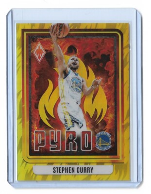 2023-24 Panini Phoenix - Stephen Curry Pyro Yellow 20/35 #6