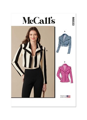 McCalls SCHNITTMUSTER M8533 Misses' Boleros & Jacke 8-16 oder 18-26
