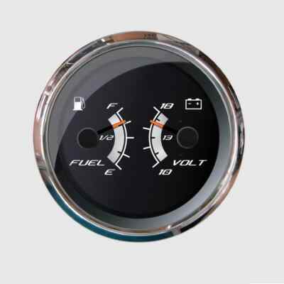 Faria F22013 Platinum Multi-Function Fuel Level/Volt Gauge GF0275, Size 4