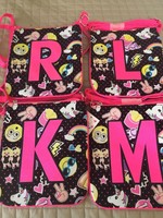 Justice Girls Initial Emoji Crossbody Bag Purse Tween R L K M Justice Girls Initial Emoji Crossbody Bag Purse Tween R L K M