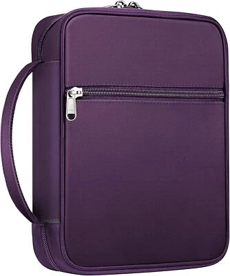 FINPAC Bible Cover Carrying Book Case Church Bag Christmas Gift for Mother Women Lady