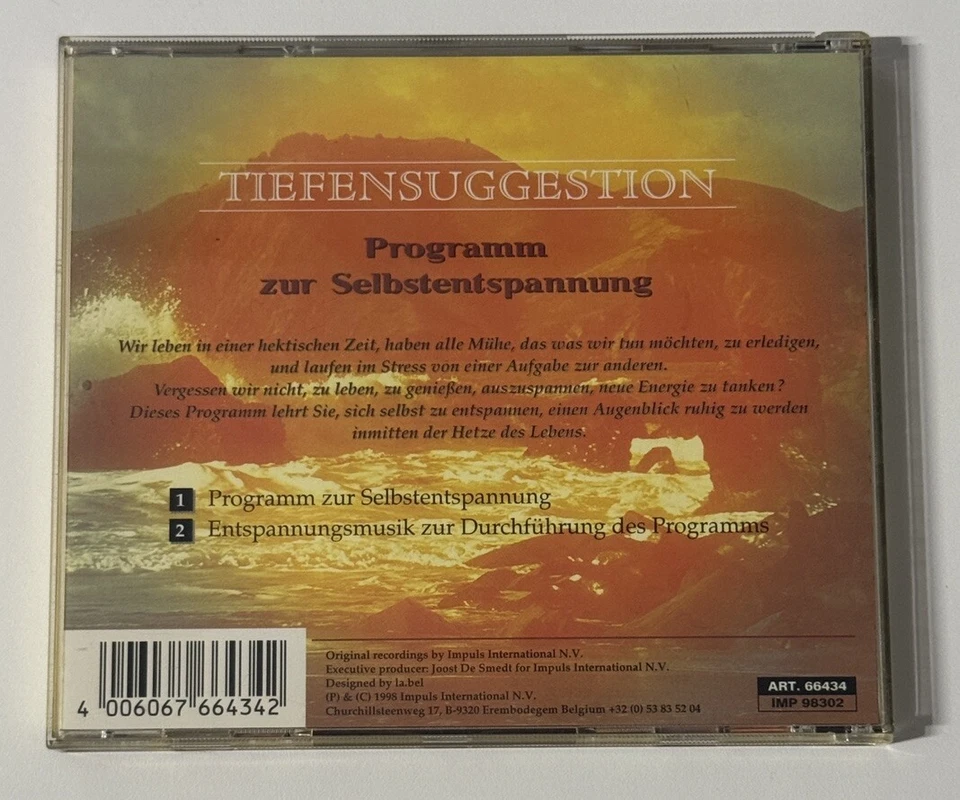 Tiefensuggestion - Programm zur Selbstentspannung | CD | Zustand sehr gut - Bild 2 von 4