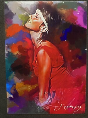 Olivia Newton-John #7 Art Card Limited Numbered xx/50 Edward Vela Signed 2019.