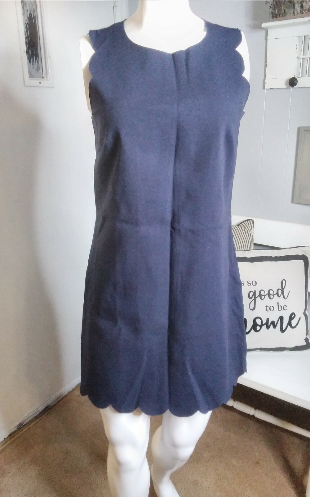 J Crew Womens Navy Blue Sleeveless Dress Size 4