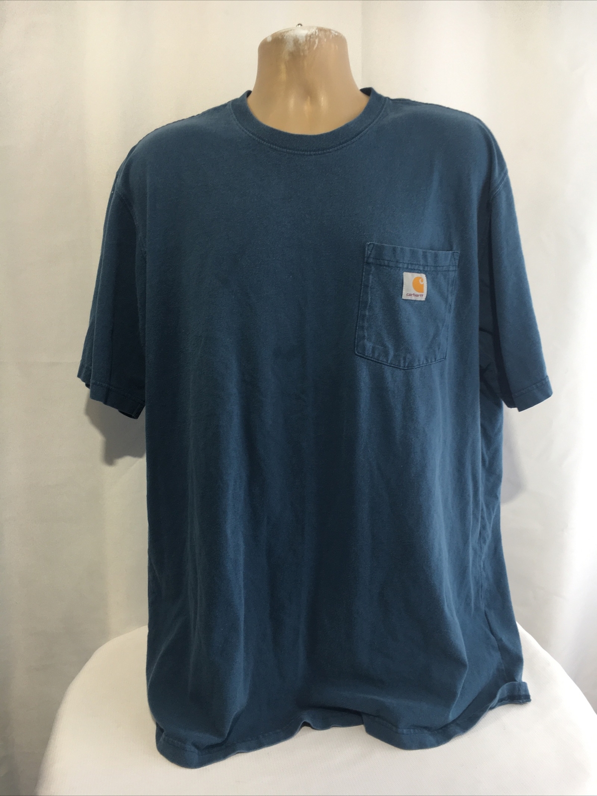Carhartt Mens XL Tall Pocket Henley Tee Original Fit K84 984 Blue