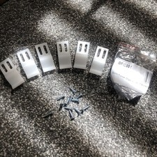 Nuie BPC001 Bath & Shower Panel Clips X 6 With Screws For Bath & Shower Panels