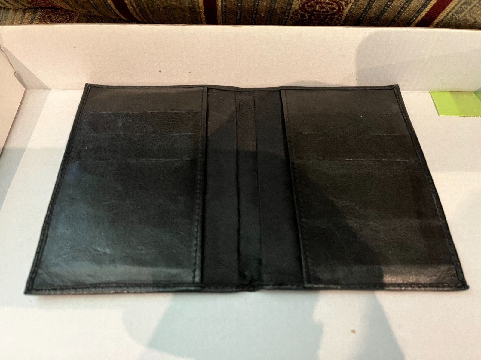 Luxury Black Lamb Skin Passport Holder for Travel-image