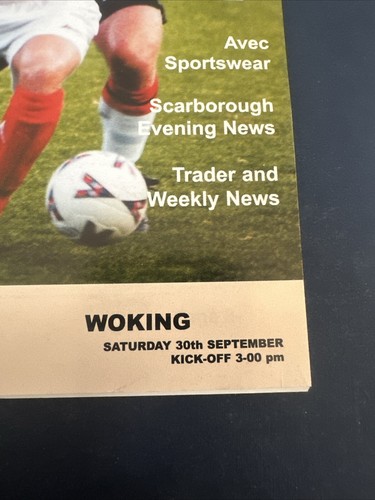 2000 Scarborough V Woking Match Programme - Picture 2 of 3