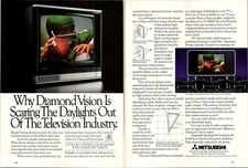 Mitsubishi Brightest Diamond Vision Scaring 2 pg Original Vintage Print Ad