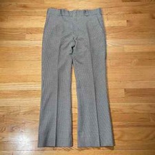 60s doubleknit houndstooth trousers 36x30
