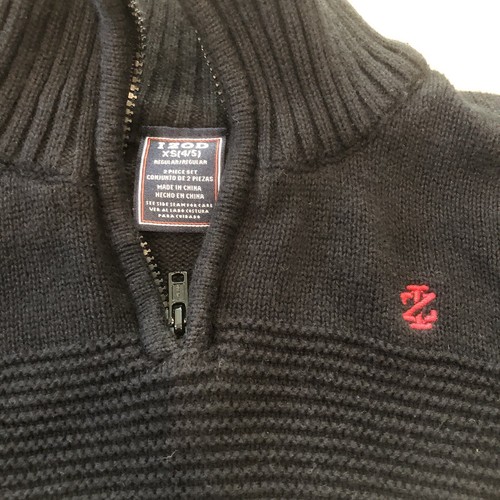 Boy’s Long Sleeves Pull Over Sweaters Size 4-5Y Black& Navy Blue Zara & Izo - Picture 5 of 15