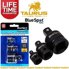 3x BlueSpot Impact Adaptor Socket Reducer Set Female To Male Drive Hand Tools UK
