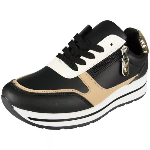 Wedge Shoes Trainers Womens Sneakers Ladies Lace Up Comfy Classic Pumps Sizes - Picture 12 of 17