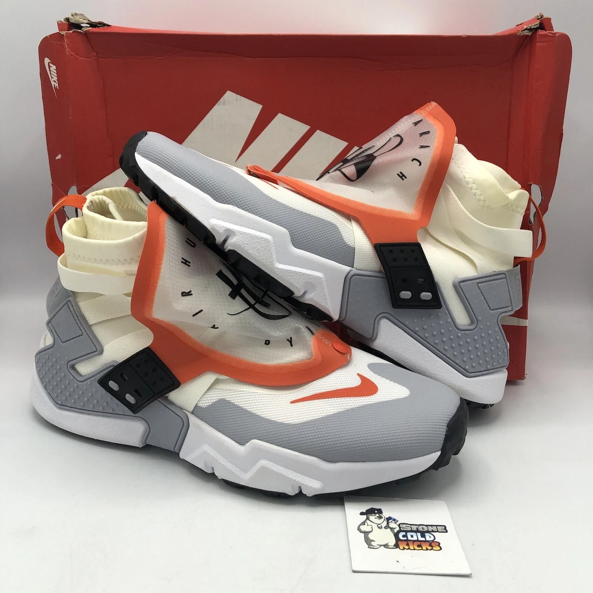 Nike Air Huarache Gripp Sail Orange AT0298-100 Size eBay